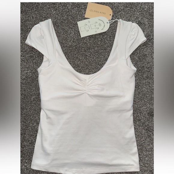 Blogilates Sweetheart Baby Tee in White Size 2X NWT - Picture 1 of 2